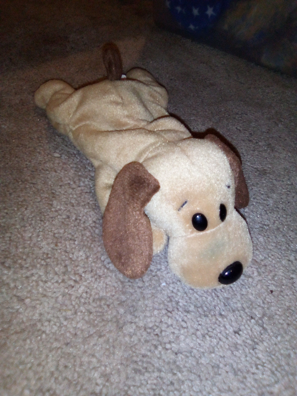 Ty Tan and Brown Plush Dog Toy
